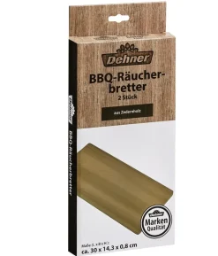 Dehner Räucherbretter, ca. B30,5/H1/T14,5 cm, 2er-Set