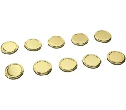 Dehner Schraubdeckel, gold, für Einkochgläser, Ø66 mm, 10er-Set