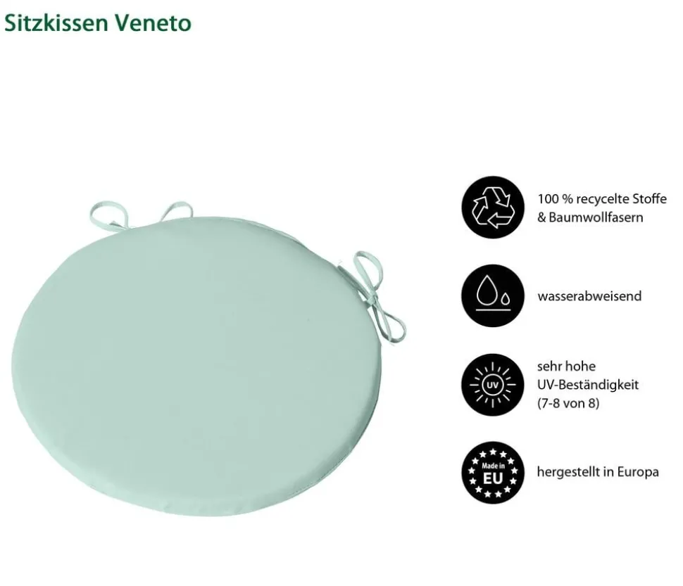 Dehner Sitzkissen Veneto, Ø40/H4 cm