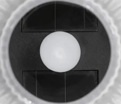 Dehner Solar-Edelstahlleuchte, gerillt, 4er-Set