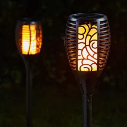 Dehner Solar-Flammenfackel Jumbo, ca. Ø12/H75 cm