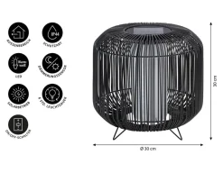 Dehner Solar-Laterne Bari, ca. Ø30 cm