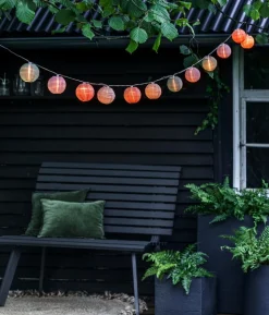 Dehner Solar-Lichterkette Lampion Bunt, ca. L220 cm