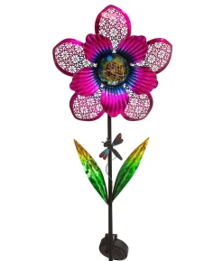 Dehner Solar-Stab Flower, ca. Ø29/H110 cm