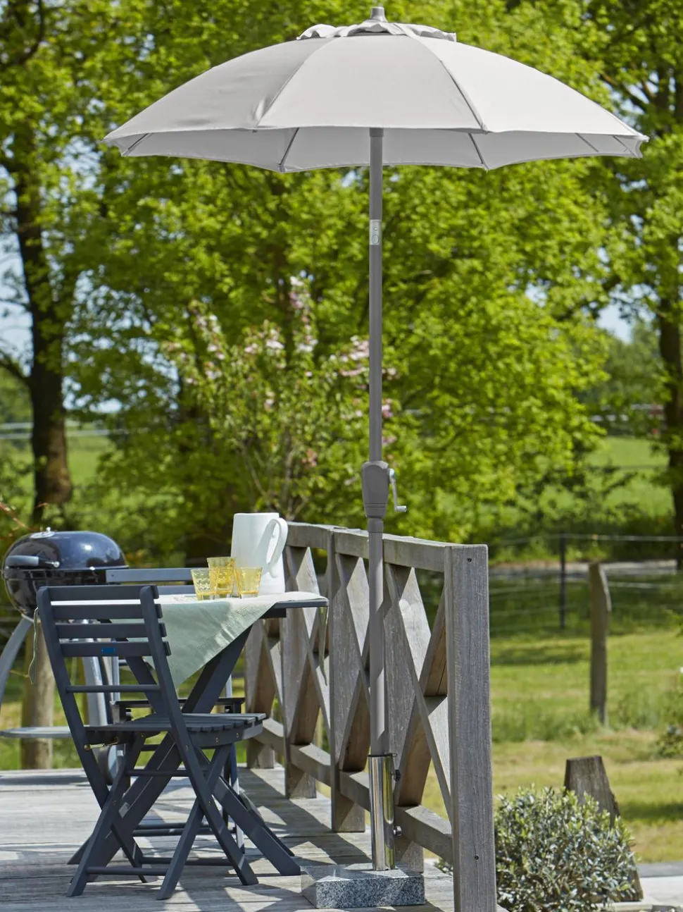 Dehner Sonnenschirm Vido, rund, ca. Ø150 cm