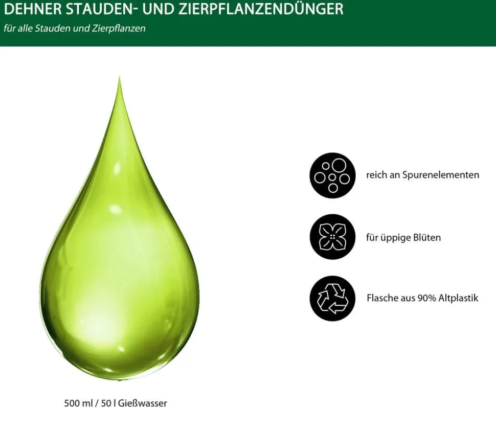 Dehner Stauden- und Zierpflanzen-Dünger, flüssig, 500 ml