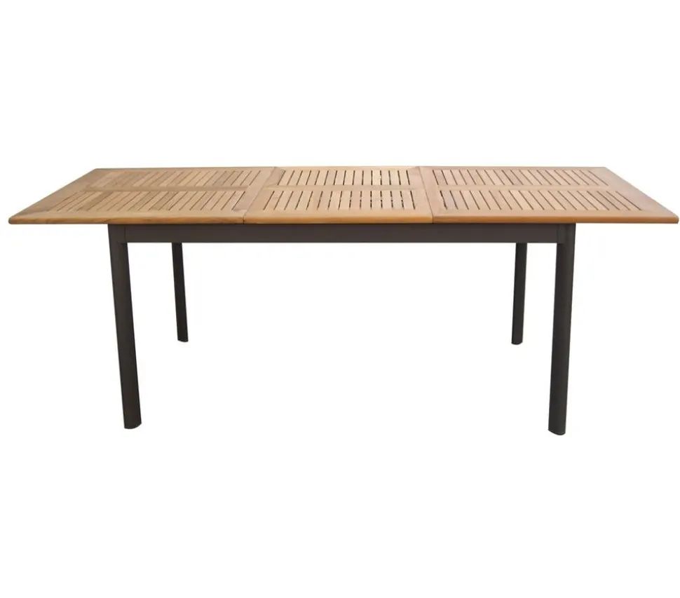 Dehner Teak-Ausziehtisch Colmar, ca. B152-210/H76/T89 cm
