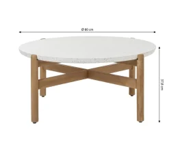 Dehner Tisch Portofino, ca. Ø80/H37,8 cm