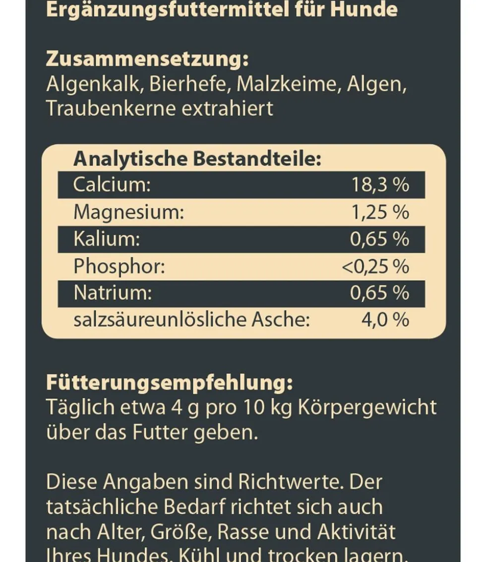 Dehner Wild Nature BARF-Ergänzungsfutter für Hunde Barf Mineral