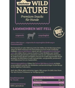 Dehner Wild Nature Hundesnack Snack-Set Lamm, 6 x 200 g