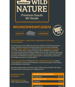 Dehner Wild Nature Hundesnack Kaninchenhaut, 150 g