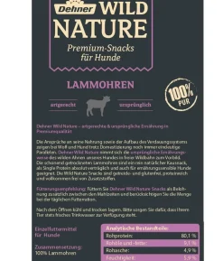 Dehner Wild Nature Hundesnack Lammohren, 200 g