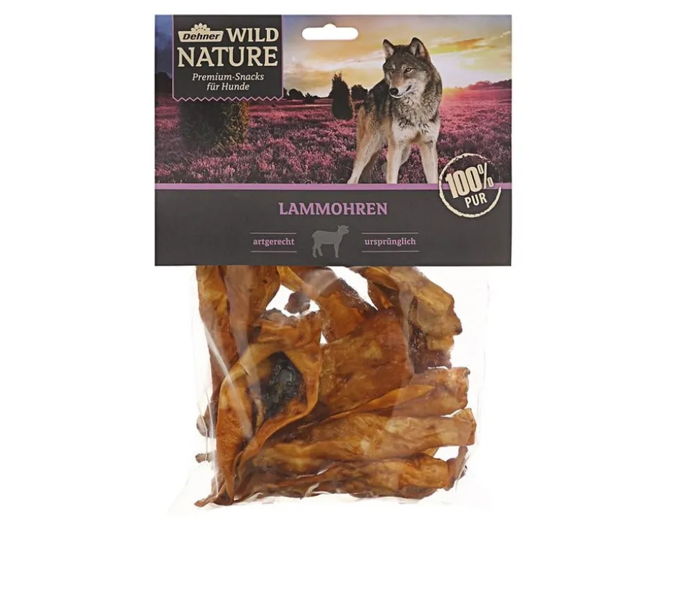 Dehner Wild Nature Hundesnack Lammohren, 200 g