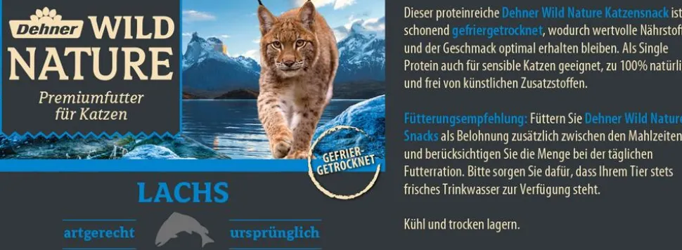 Dehner Wild Nature Katzensnack, gefriergetrocknet
