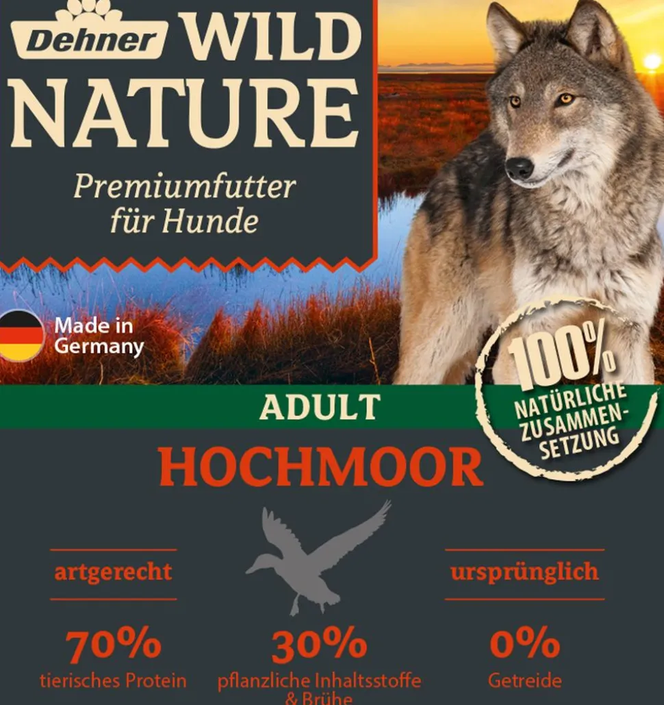 Dehner Wild Nature Nassfutter für Hunde Hochmoor Adult, 11 x 150 g