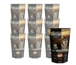 Dehner Wild Nature Nassfutter für Hunde Mono-Protein Adult, Rind