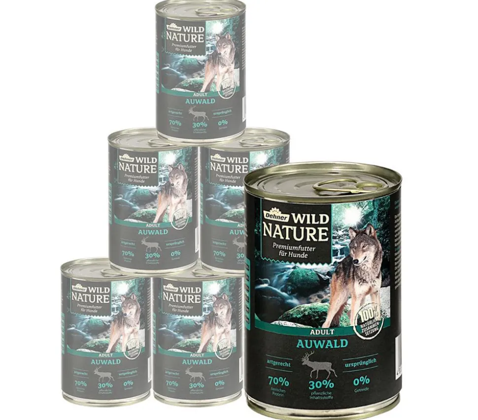 Dehner Wild Nature Nassfutter für Hunde Auwald Adult, 400 g/800 g