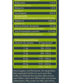 Dehner Wild Nature Nassfutter für Hunde Hochmoor Adult, Ente