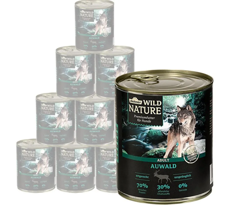 Dehner Wild Nature Nassfutter für Hunde Auwald Adult, 400 g/800 g
