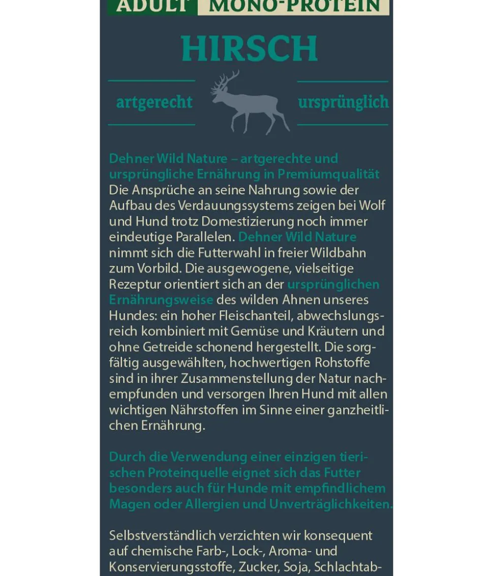 Dehner Wild Nature Nassfutter für Hunde Mono-Protein Adult, Rind