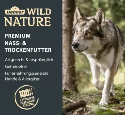 Dehner Wild Nature Nassfutter für Hunde Gebirgssee Adult, Lachs