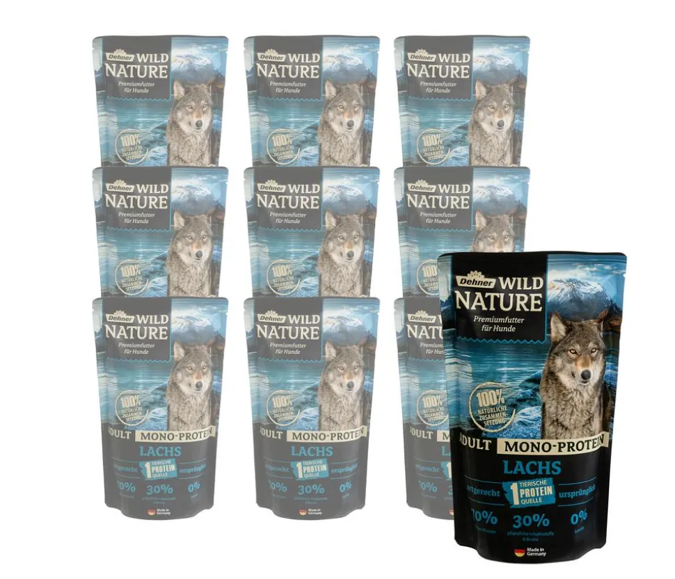 Dehner Wild Nature Nassfutter für Hunde Hochmoor Adult, Ente