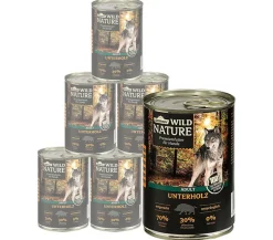 Dehner Wild Nature Nassfutter für Hunde Unterholz Adult, Wildschwein