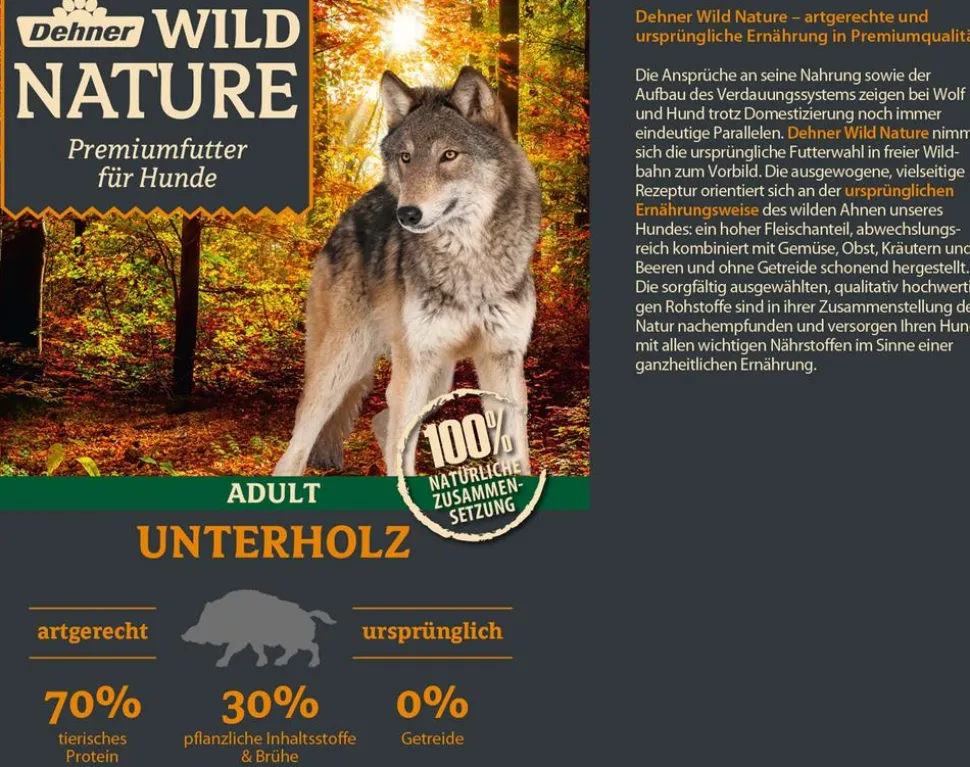 Dehner Wild Nature Nassfutter für Hunde Mono-Protein Adult, Huhn