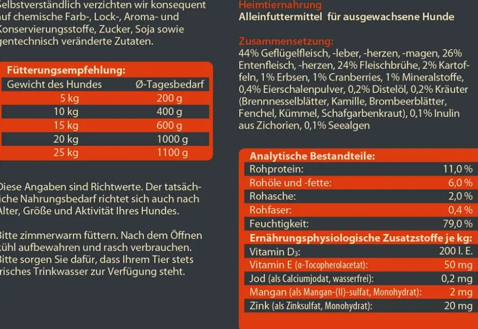 Dehner Wild Nature Nassfutter für Hunde Probier-Set, 6 x 400 g