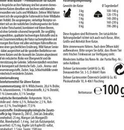 Dehner Wild Nature Nassfutter für Katzen Unterholz Senior, Wildschwein, 16 x 100 g