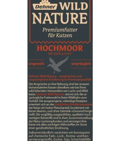 Dehner Wild Nature Nassfutter für Katzen Hochmoor Adult, Ente & Pute, 16 x 85 g