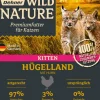Dehner Wild Nature Nassfutter für Katzen Hügelland Kitten, Huhn, 16 x 100 g