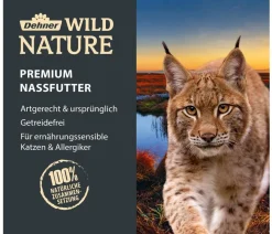 Dehner Wild Nature Nassfutter für Katzen Gebirgssee Adult, Lachs & Forelle, 6 x 200 g/400 g