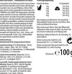 Dehner Wild Nature Nassfutter für Katzen Heidetal Adult, Kaninchen & Huhn, 16 x 100 g
