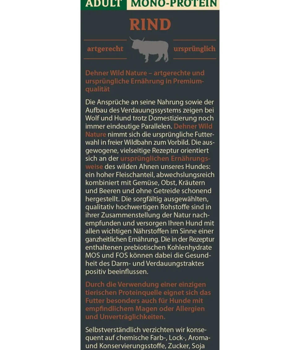 Dehner Wild Nature Trockenfutter für Hunde Mono-Protein Adult