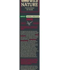 Dehner Wild Nature Trockenfutter für Hunde Mono-Protein Kleine Krokette Adult, Ente
