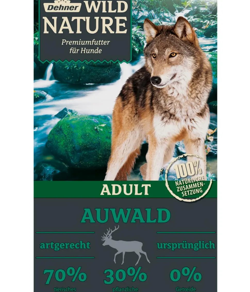 Dehner Wild Nature Trockenfutter für Hunde Auwald Kleine Krokette Adult, Wild