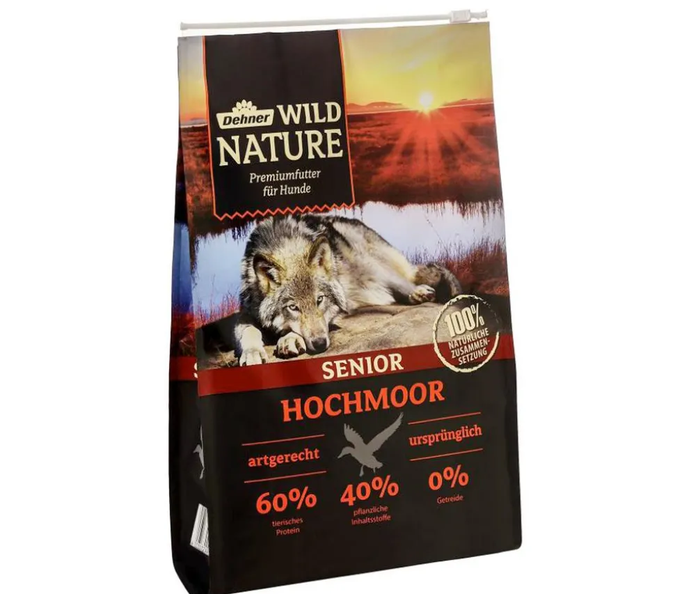 Dehner Wild Nature Trockenfutter für Hunde Hochmoor Senior