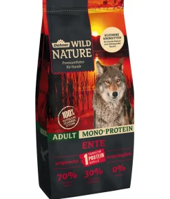 Dehner Wild Nature Trockenfutter für Hunde Mono-Protein Kleine Krokette Adult, Ente