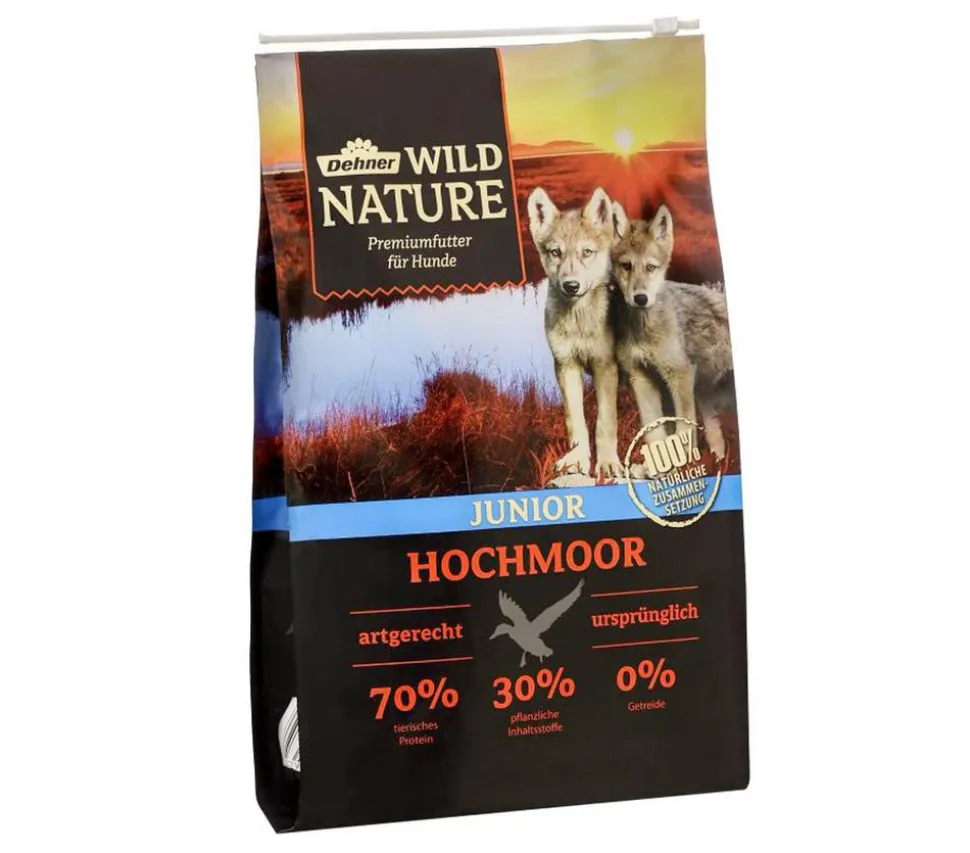 Dehner Wild Nature Trockenfutter für Hunde Hochmoor Junior