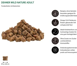 Dehner Wild Nature Trockenfutter für Katzen Heidetal Adult, Kaninchen
