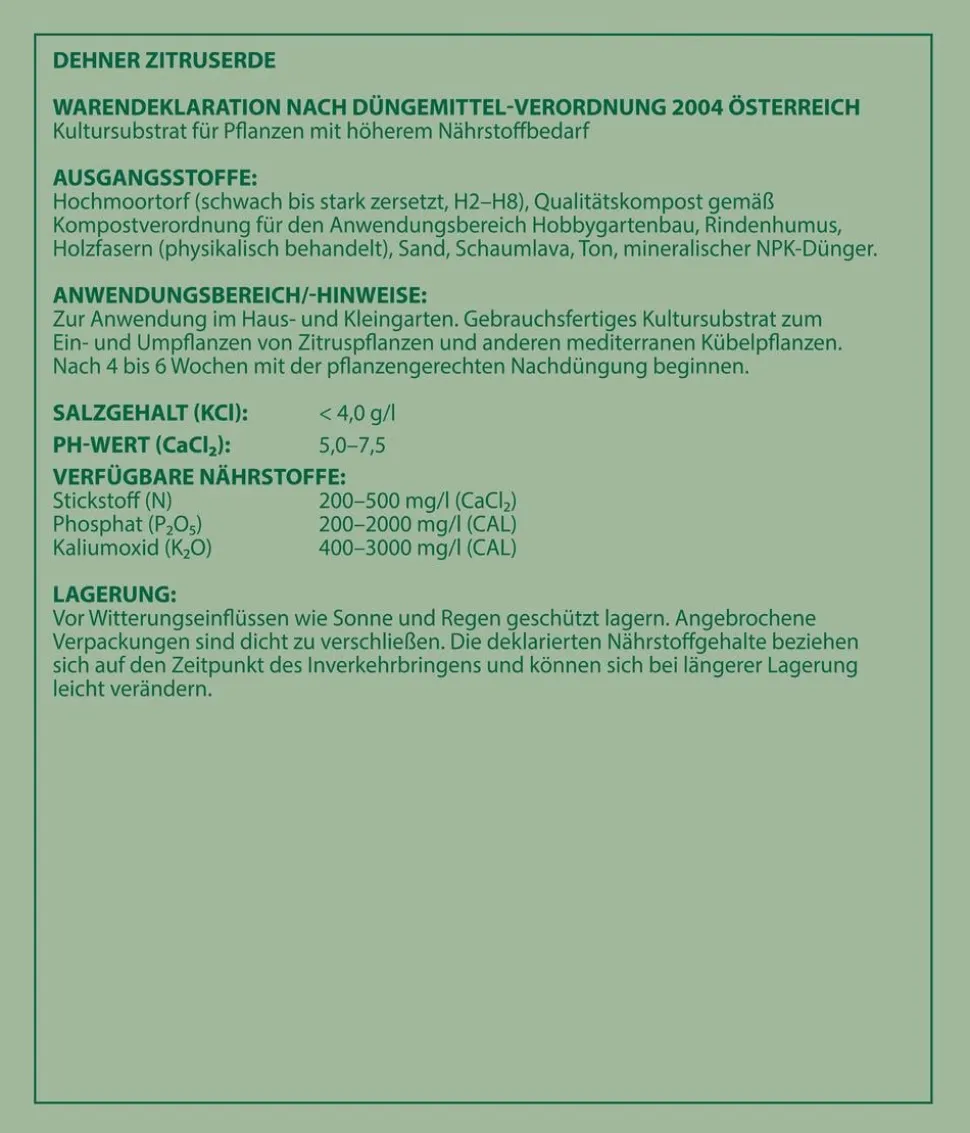 Dehner Zitruserde, 51 x 20 Liter