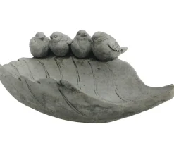Denscho Beton-Vogeltränke Blatt, 31 x 11 x 13 cm