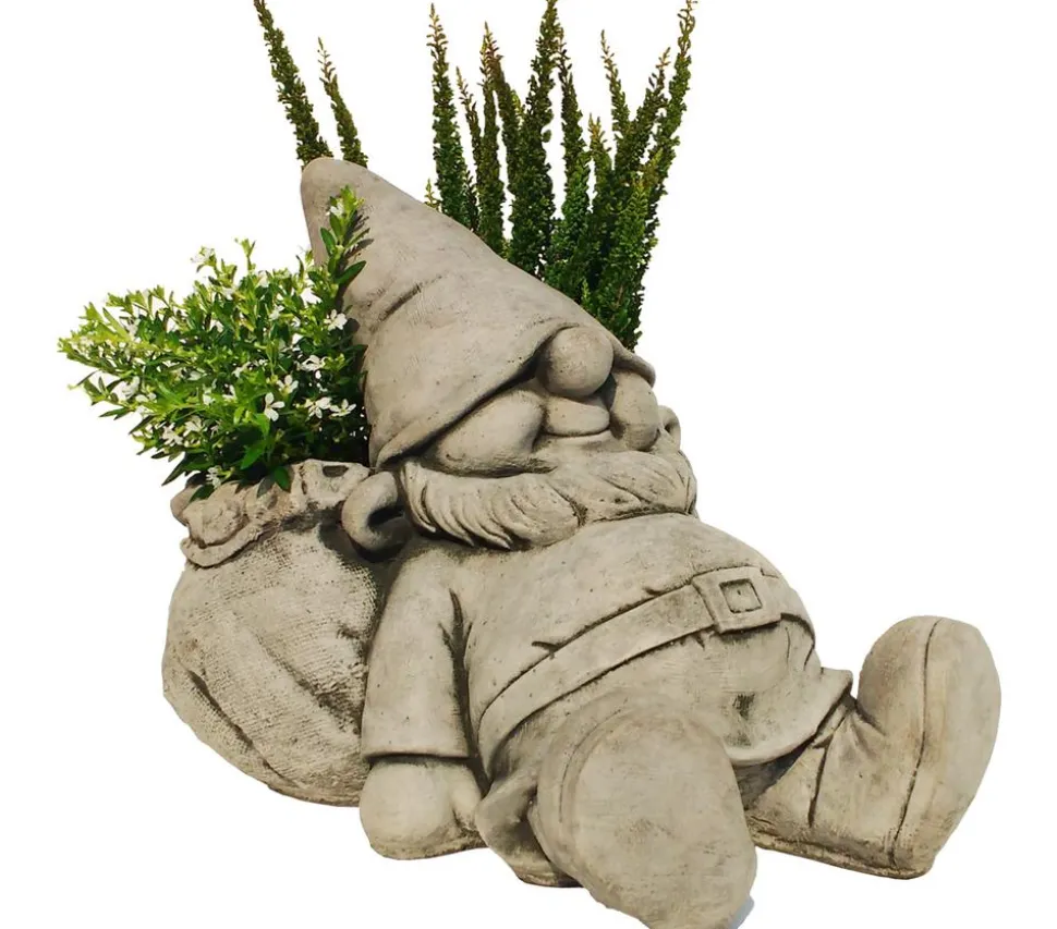 Denscho Beton-Zwerg Fauler Sack, 27 x 33 x 26 cm