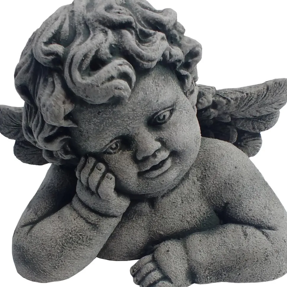 Denscho Stein-Engelsbüste Adam, ca. B20/H16/T14 cm
