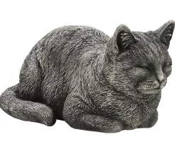 Denscho Stein-Katze liegend, 19 x 35 x 17 cm