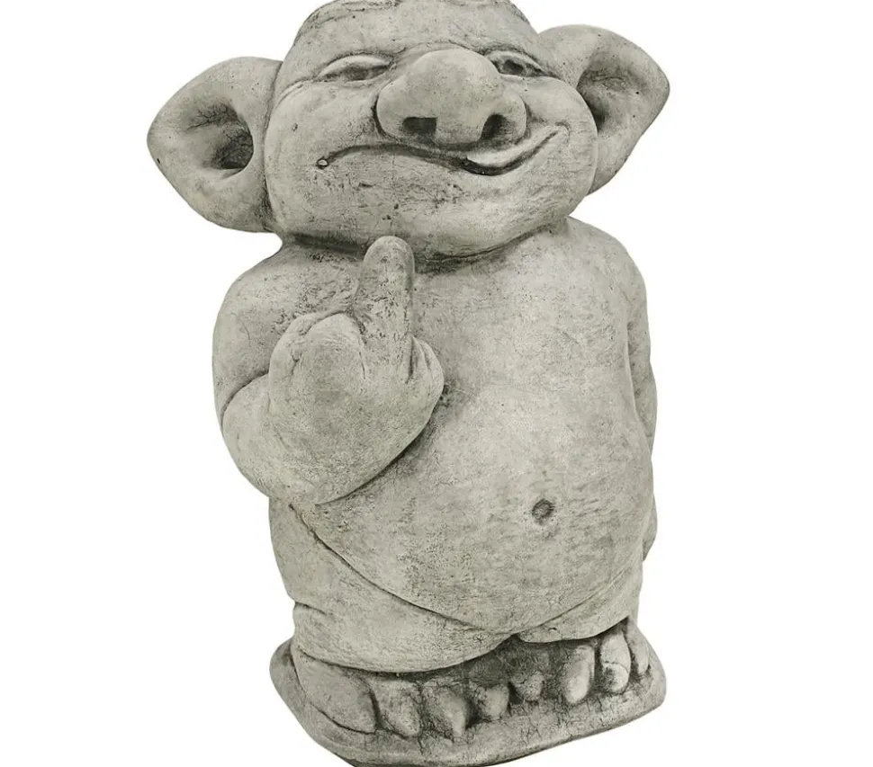 Denscho Stein-Troll Stinkefinger, 14 x 19 x 25 cm