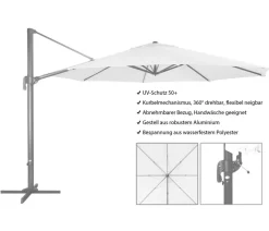 Derby Pendelschirm Ravenna, rund, ca. Ø400 cm