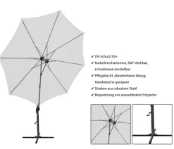 derby Pendelschirm Ravenna Smart, rund, ca. Ø300 cm