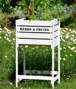 Dobar Holz-Hochbeet Obstkiste, ca. B49/H90/T42 cm